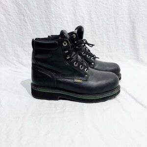 Gear Box Good Year Black Genuine Leather Mechanic’s Work Boots Size 8EE